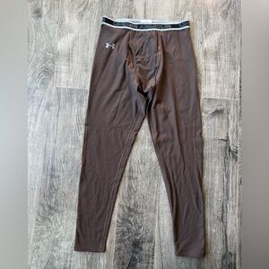 Under Armour Brown Base Layer Athletic Performance Leggings Mens 2XL